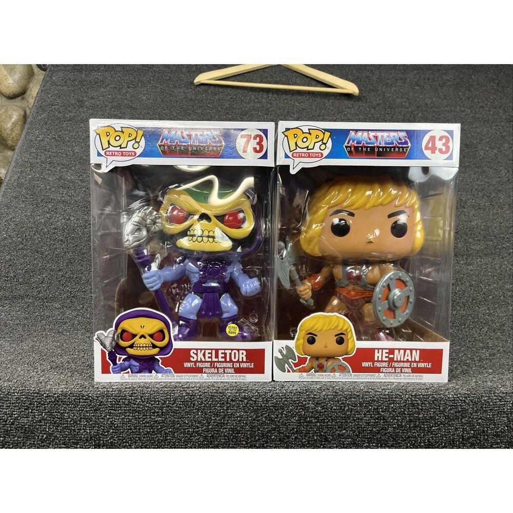 Jumbo Funko POP! MOTU - HE-MAN #562 & SKELETOR #563 VINYL FIGURES